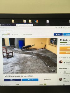 Go fund me page for indoor play area