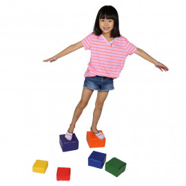 Balance blocks enhance gross motor and visual processing skills