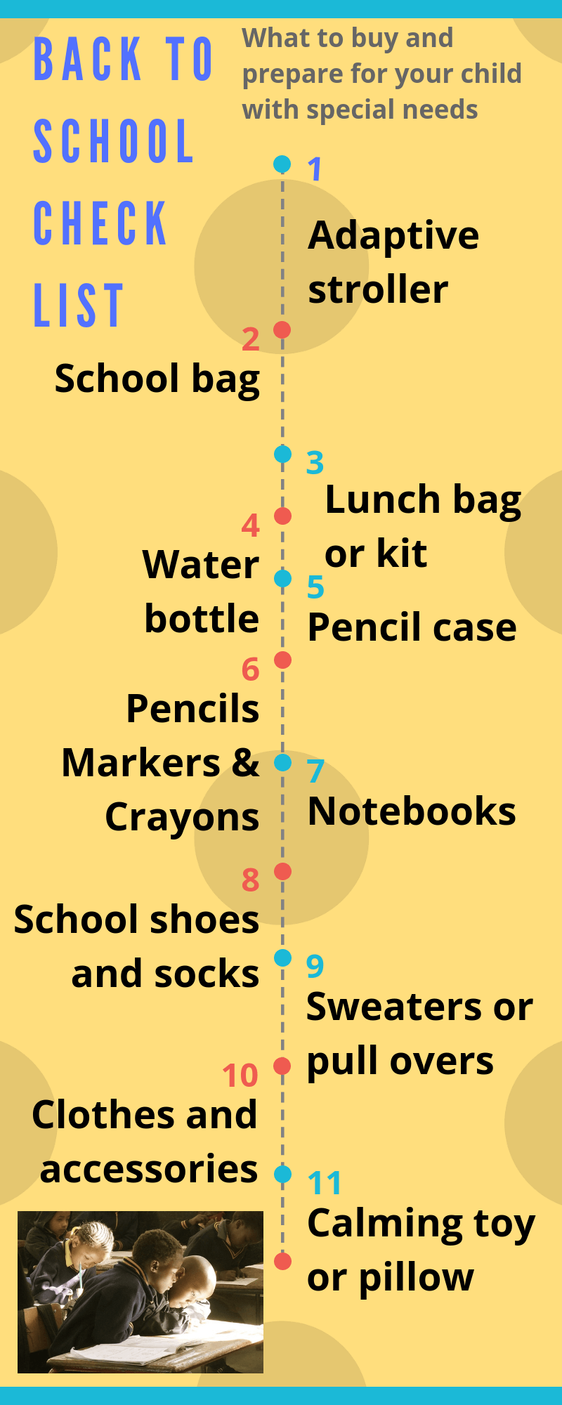 Back to school checklist