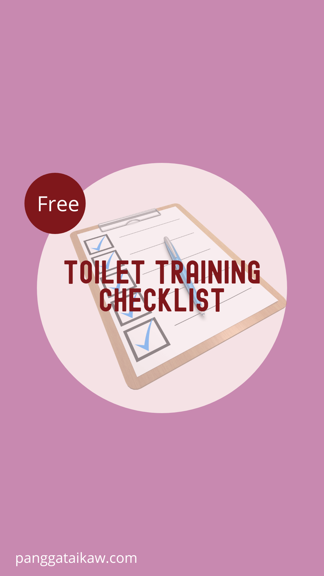 Free Resources, Toilet training checklist