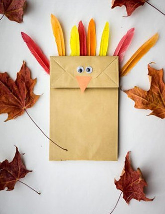 Fun Activities for Thanksgiving, Paper bag turkey