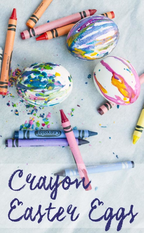 Fun Easter Egg Decorating Ideas; Crayon Easter Eggs