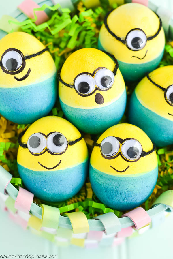 Fun Easter egg decorating ideas; Minion Easter eggs