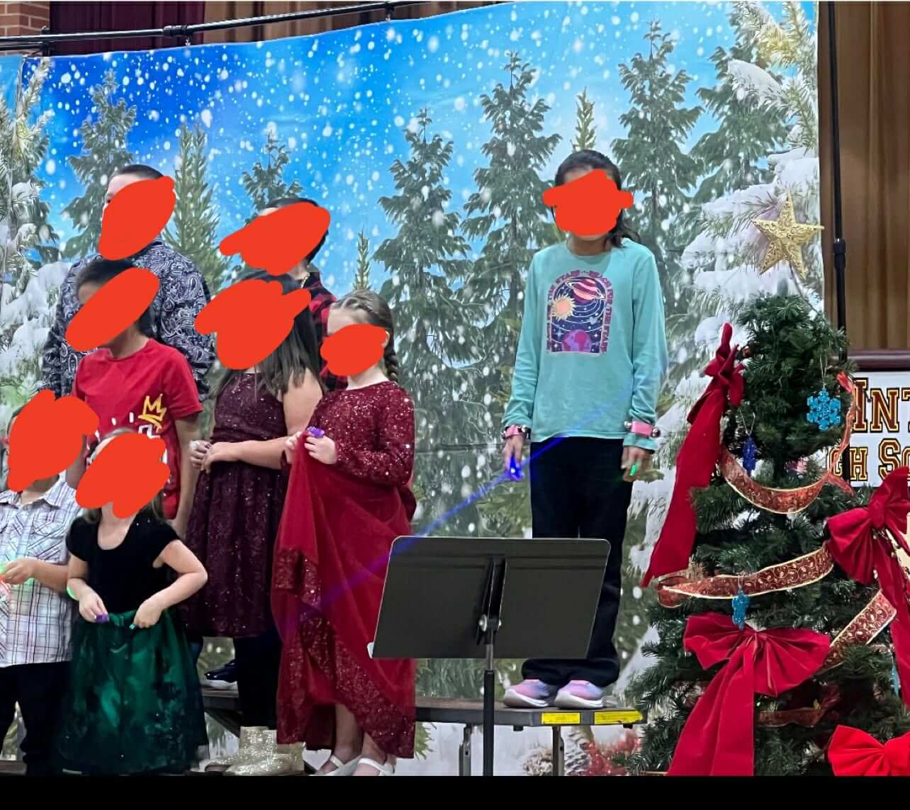 Special needs kids in Christmas concert